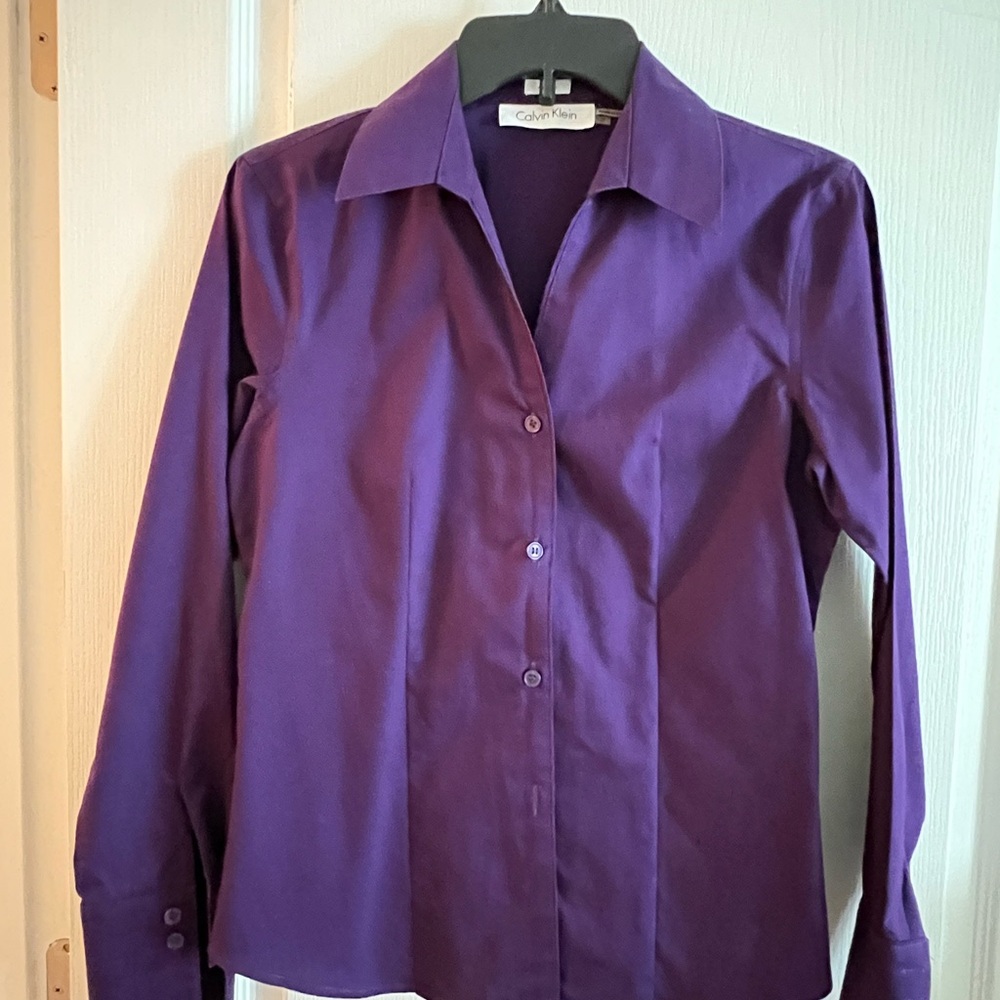 Calvin Klein Non-Iron Long Sleeve Blouse